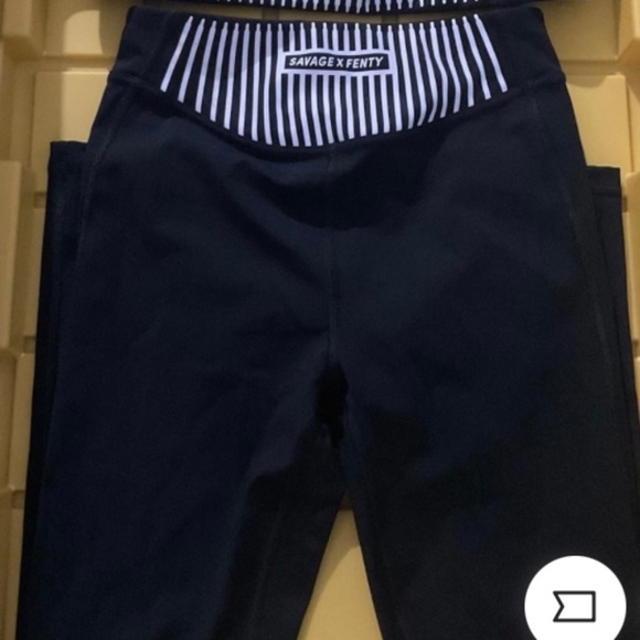 NWOT Savage X Fenty High Waist Leggings with Stripes - Picture 4 of 4